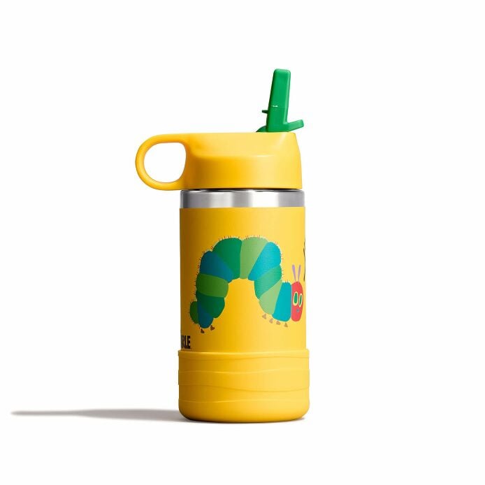 kids-12-oz-bottle-world-of-eric-carletm-l2 le26-w12-1000-kids-12-oz-wide-straw-cap-and-boot-yellow-caterpillar-straight-sideview_1.jpg
